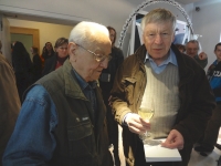 With glass artist René Roubíček at the Glass Museum in Nový Bor, 2015
