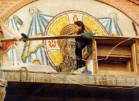 Bell tower of the cathedral in Krolevets, Sumy region, 1999