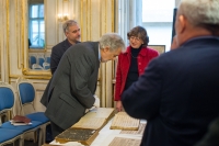 Photograph from the filming of a documentary with Plácido Domingo in Prague as part of the Domingo Mozart Prague 2017 project, October 2017