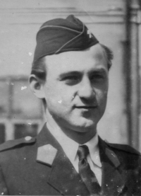 As a soldier in 1950