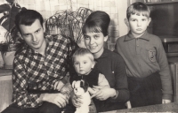 The Möckl family, husband Herbert, Renata, son Herbert and brother Walter, 1970s