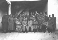 Josef Müller with the command of Serbian Prijepolje during World War I, group photo