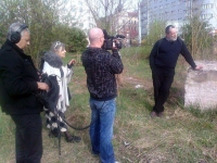 Filming of D. Průchová's document On the road