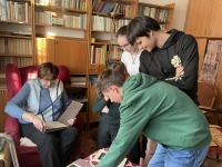 The team of Sirotkova Primary School Brno - during an interview with witness Maria Krčmová