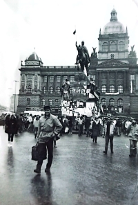 Jiří Březina v listopadu 1989