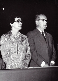 Aleš Opatrný's parents, 1974