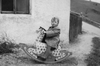 Hans Lau as a child, 1940s