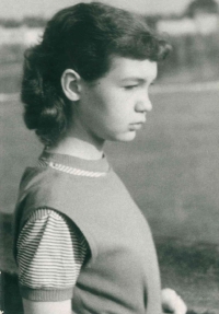 Marta Rožnovská at the age of 12 