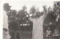 Football match between Plzeň punks and Mariánské Lázně longhairs, 13 August 1988