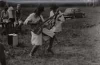 Football match between Plzeň punks and Mariánské Lázně longhairs, 13 August 1988