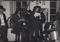 "The Jews" performance at an exhibition opening in 1990