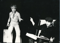 Zdenka Kratochvílová with Ladislav Mrkvička, 1974