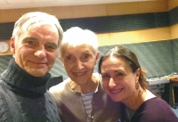 Lída Engelová (in the middle) with Ivan Trojan and Dana Černá, 2019