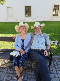 Jan Rabiňák with wife Ivana