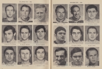 Vladimír Nadrchal (first from the top left) and his Brno teammates in the 1972/73 season