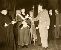 Karel Kafka during graduation