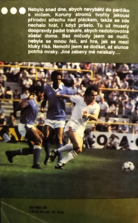 Ladislav Vízek on the back of the book Football Romantic