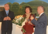 Antonín Vojtek with Livia and Václav Klaus at the launch of a calendar