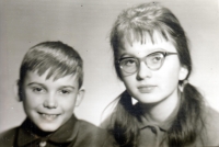 Maria Sirkovská's children Věra and Pavel Beneš, 1960s