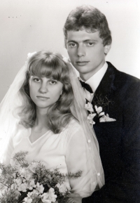 Wedding of Marie Sirkovská's adopted son Slávek, Šumperk