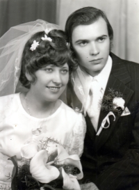 Wedding of son Pavel Beneš, 1973