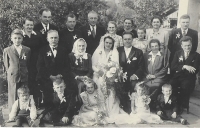 Wedding of parents, 1949