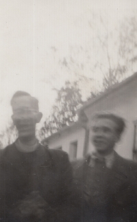 Karel Matula with Mr. Frýdecky in Mníšek
