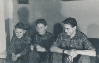 Brothers Tomáš, Miroslav (Mydlík), Josef Rössler (Rozára), 1957