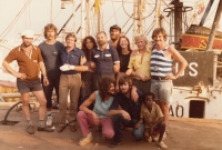 With the crew of the Guinea Bissau fishing fleet in port