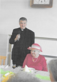 With my mother, Dolní Čermná, 2013