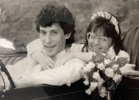 The Veselý newlyweds' photo, 1988