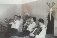 Vladimir Klenka with his band, second from the left, 1960s