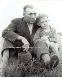 Antonín Vojtek with his father