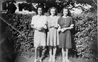 The witness is at left, Svitavy, 1946
