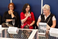 Presentation of the book Ten okamžik - Můj osmašedesátý (That Moment - My '68) at the World Book Fair Prague 2018 (JM in the middle, Tereza Brdečková on the left)