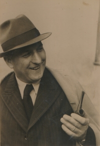 JUDr. Bohumil Kofroň, Vlasta Stádníková's father, in 1947