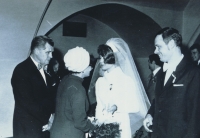Svatební fotografie pamětnice, rok 1974
