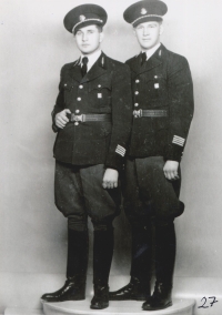 Half-brothers Josef Hornický III. (the witness's father) and Oldřich Snop