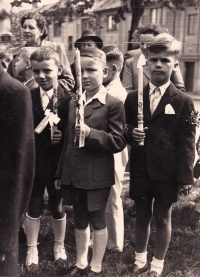 Jan Poněšický at the First Holy Communion