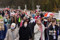 Demonstrations in Minsk, Belarus, October 2020 (photo in the march)