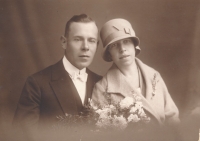 Wedding photos of Zdeněk Cvrka's parents