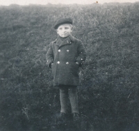 Zdeněk Cvrk as a five-year-old boy