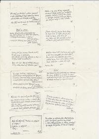 Václav Renc's secret notes from Leopoldov prison, originals on cigarette papers, circa 1956