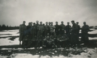 Photograph from an exchange stay in Poland, in which Zdeněk Cvrk participated, 1946