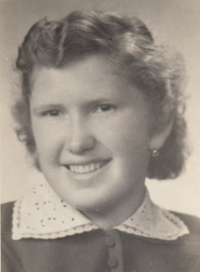 Wife Marie in 1955