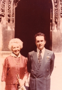 Giorgio Savo with his mother