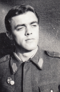 Alois Klepáček at the military service, Romania, 1960s