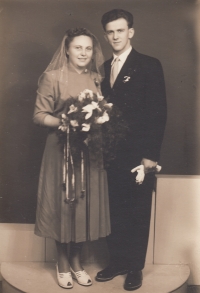 Josef Klepáček's wedding in Czechia, undated