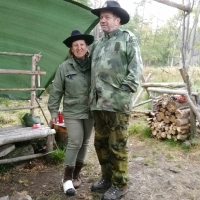 Iveta and Zdeněk Hovorka on a hike