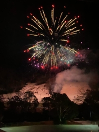 In Thredbo they made a fireworks celebration in honour of František Příhoda's 100th birthday